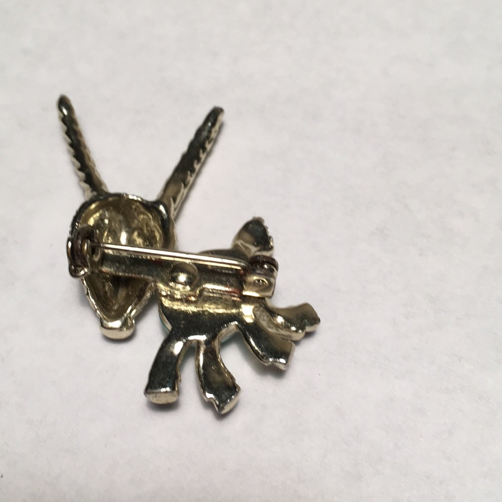 Vintage Antelope Gazelle Brooch View 2